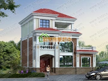 三层别墅全套施工图_别墅设计图纸,农村房屋设计图,农村自建房设计